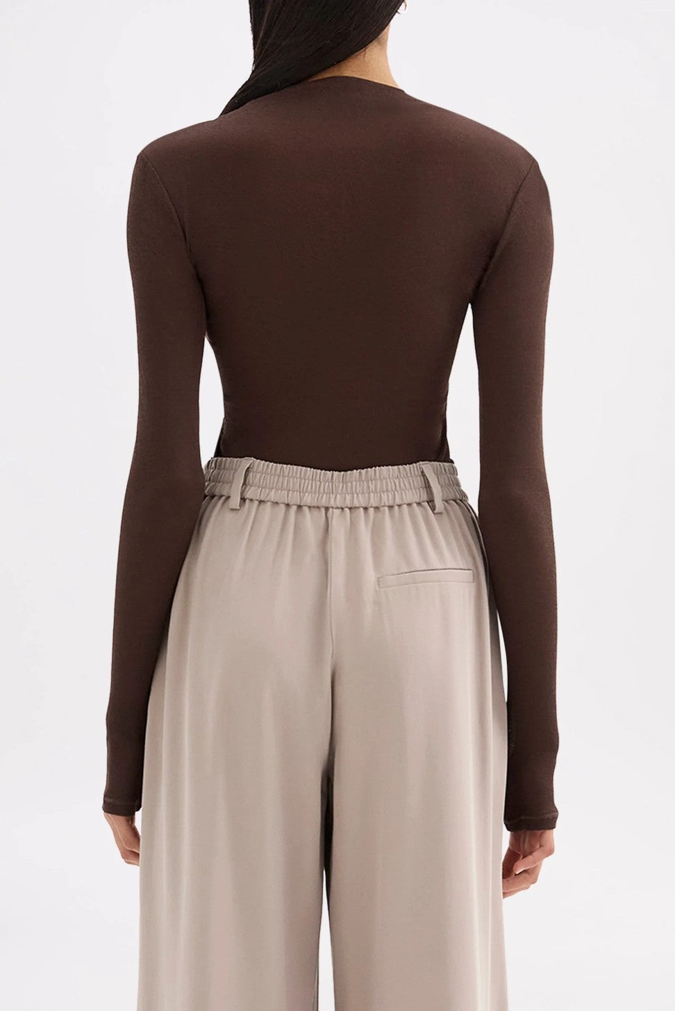 Aster LS Mesh Top Chocolate