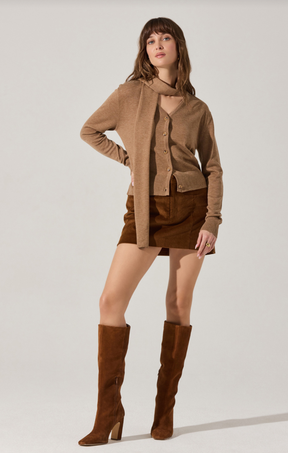 Glynne Cardigan Tan