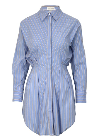 Darma Striped Mini Shirt Dress