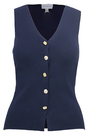 Desmond Knit Tank Top Navy