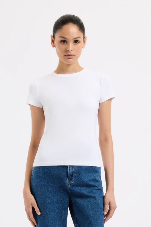 Nude Lucy Organic Baby Tee White