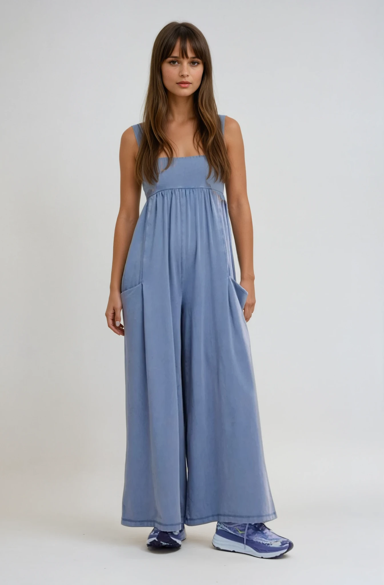 FP Movement Hot Shot Strappy Onesie Blue Ash | Activewear | FP Movement by Free People