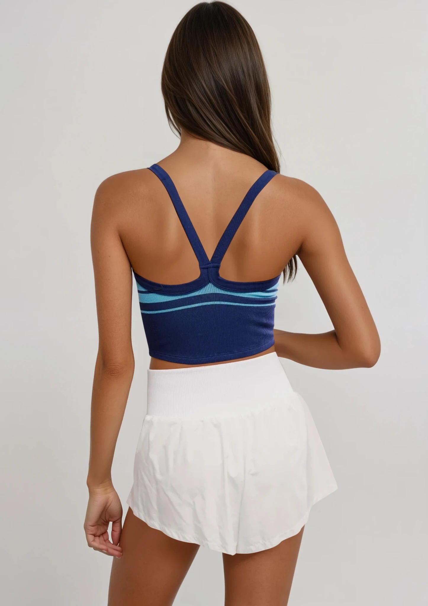 All Clear Striped Cami Midnight Navy Combo