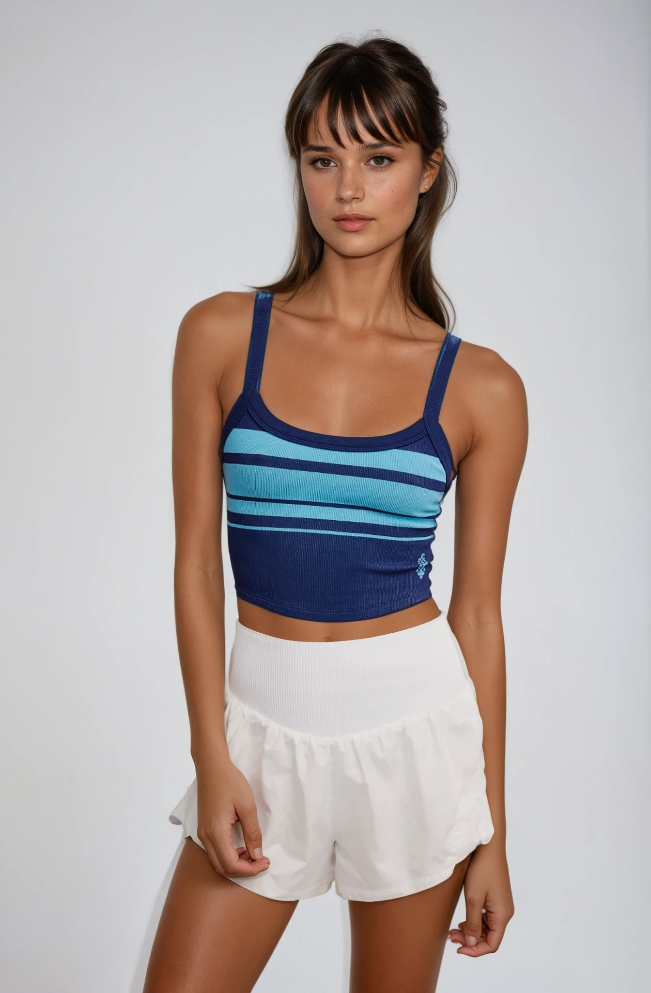 All Clear Striped Cami Midnight Navy Combo