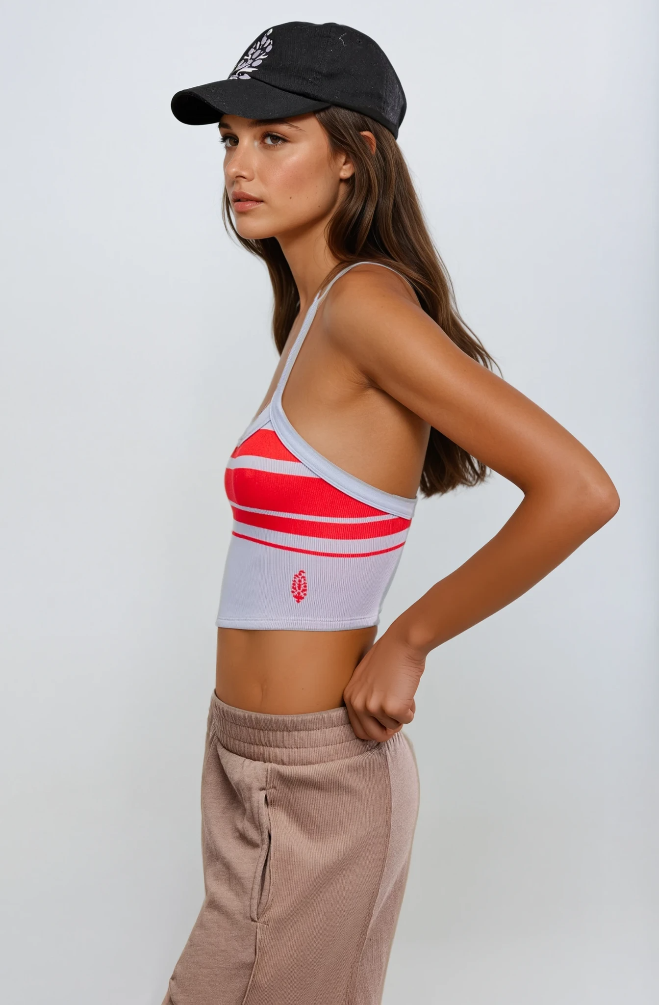 All Clear Striped Cami Retro Stripe Slate