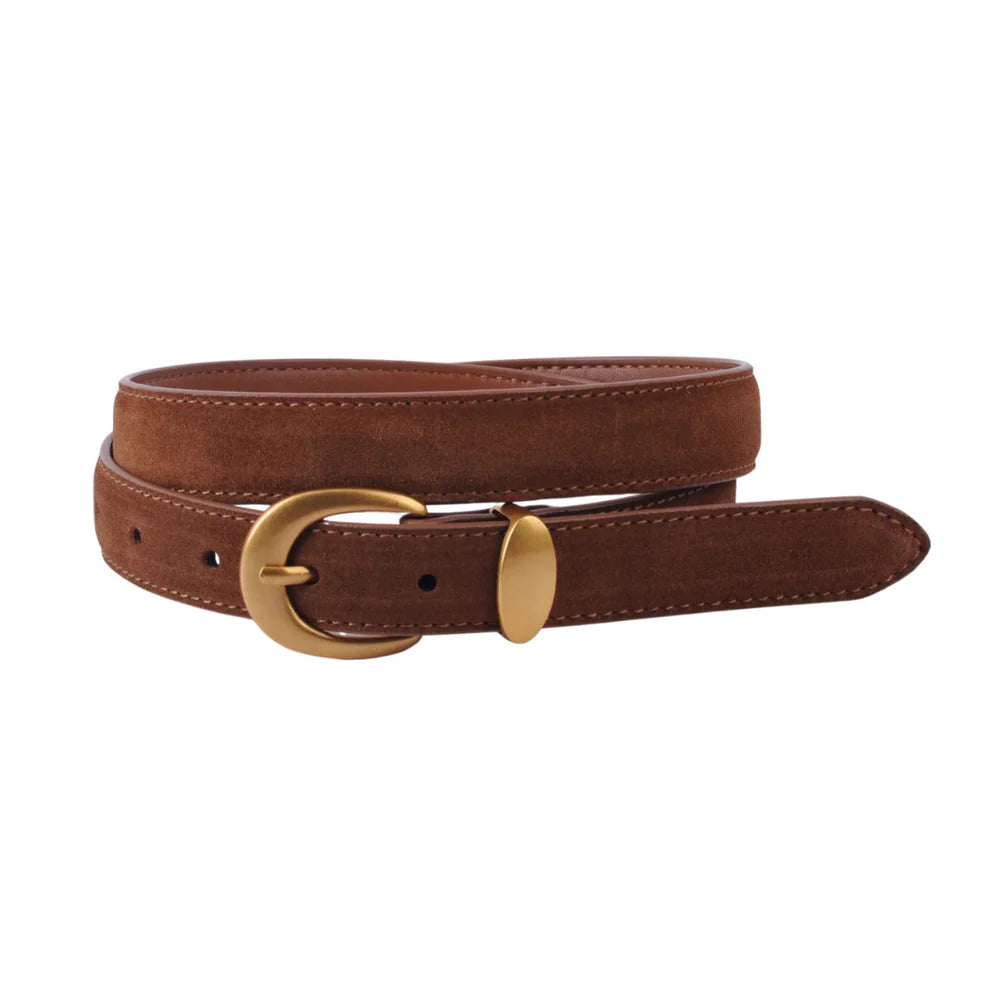 Penelope Suede Brown Belt