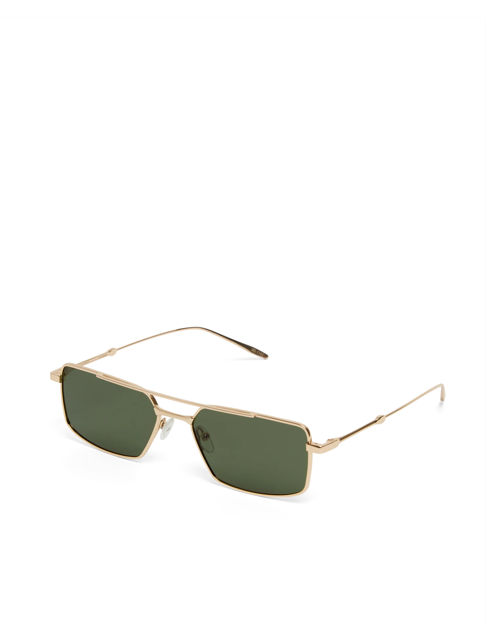 The Barbara Sunglasses | Light Gold Green