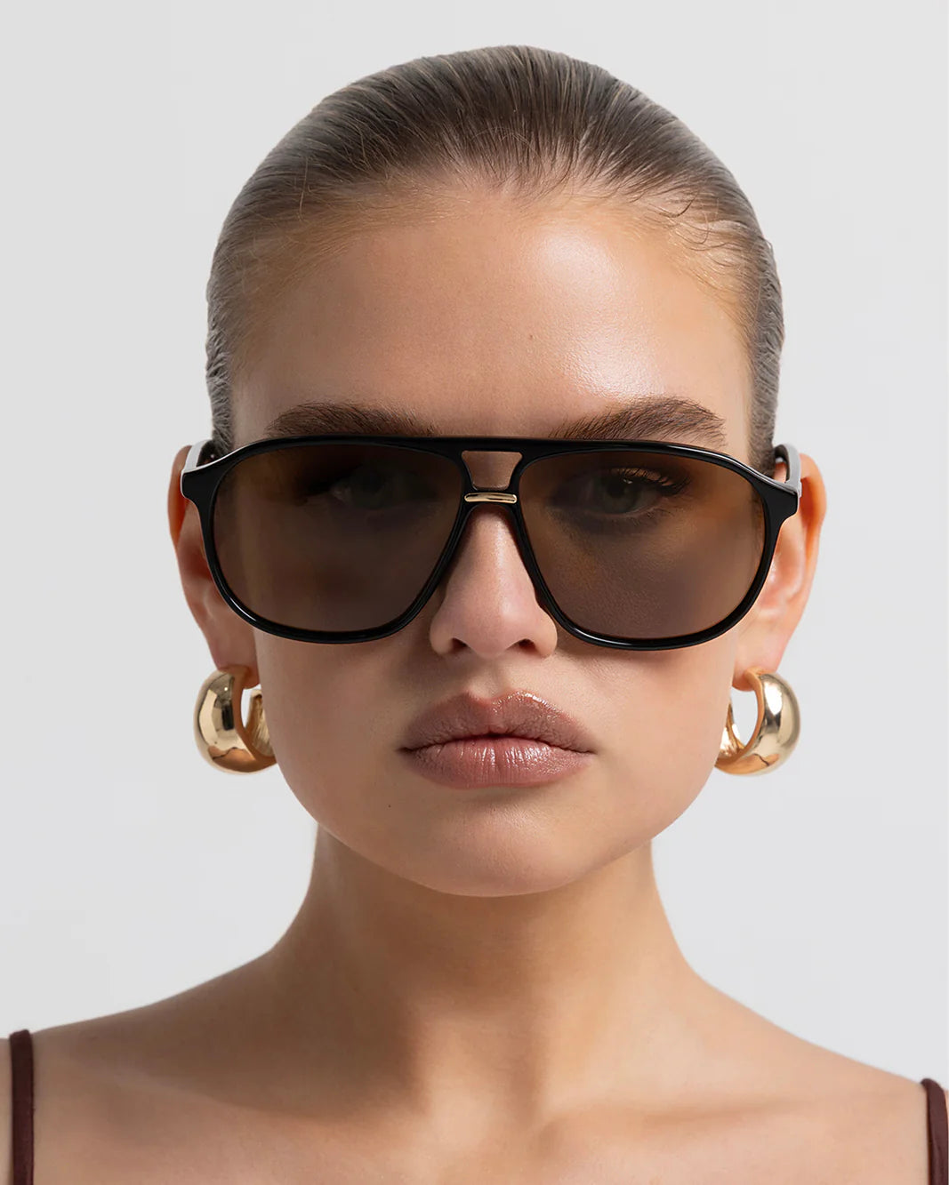 The Cyrus Black Chocolate Sunglasses