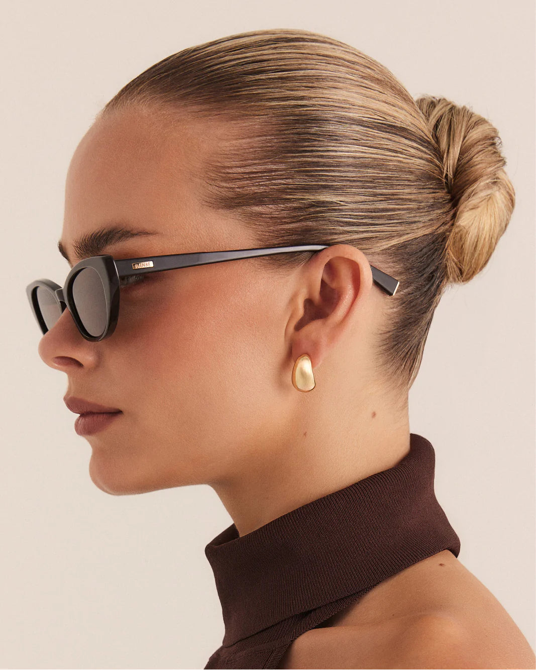 Banbe The Demi Dark Cacao Espresso Sunglasses