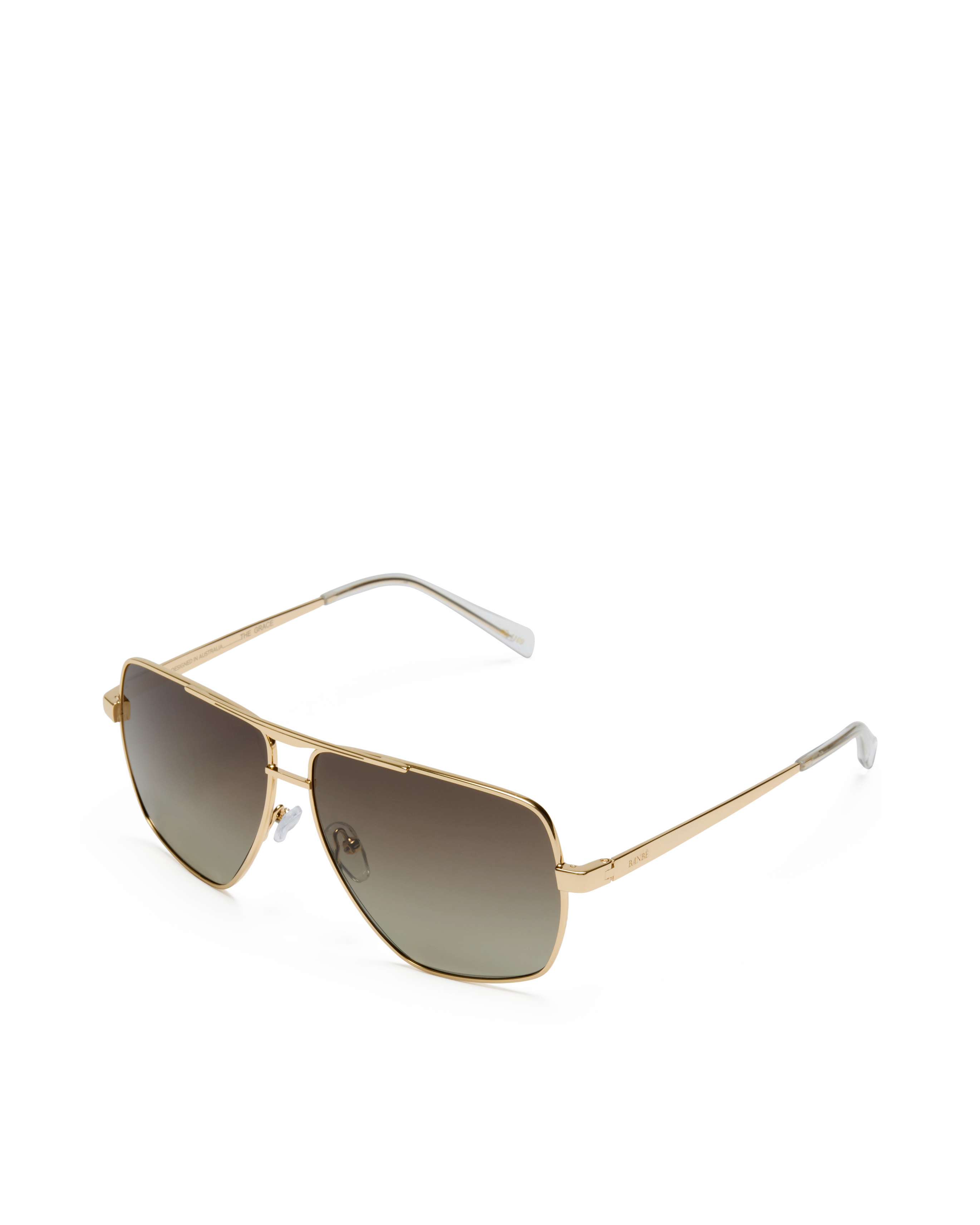 The Grace  Polarized Sunglasses | Gold Taupe