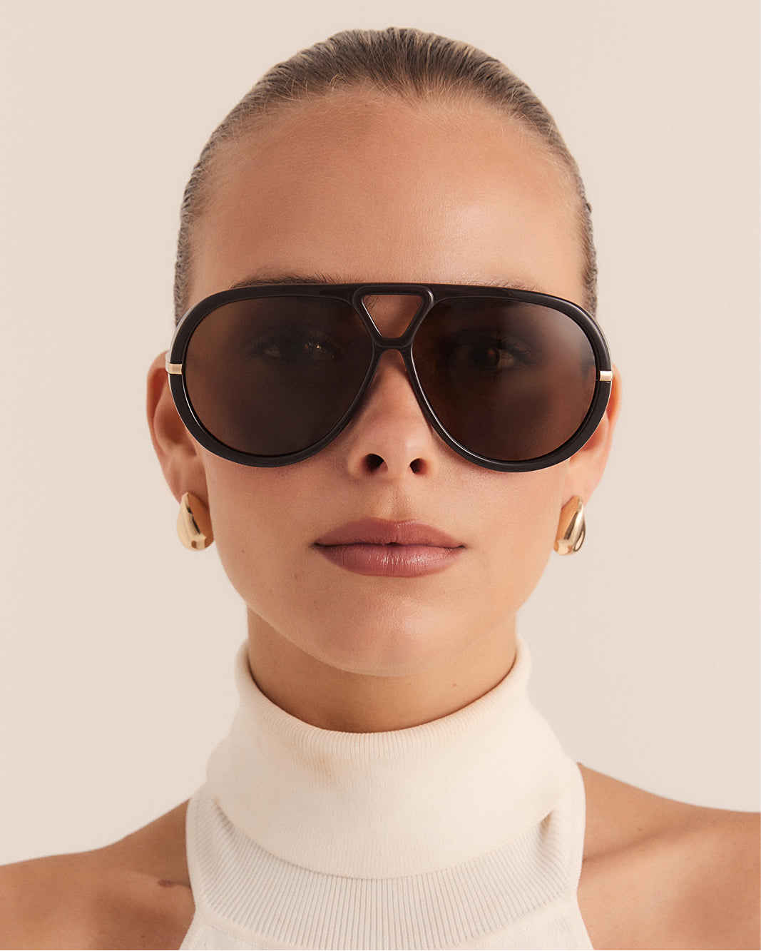 Banbe The Harley Sunglasses Dark Cacao Espresso