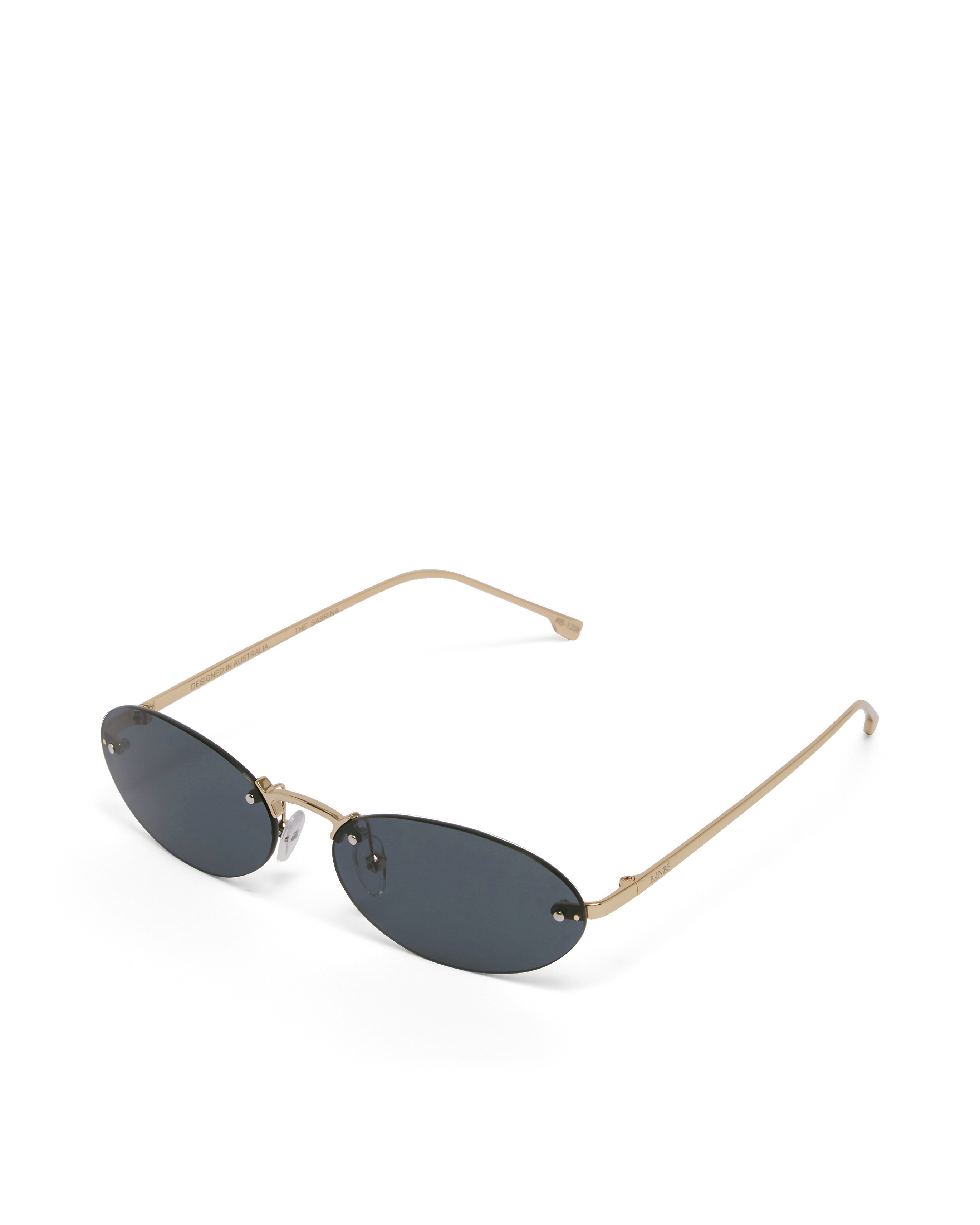 The Sabrina Sunglasses Gold Smoke