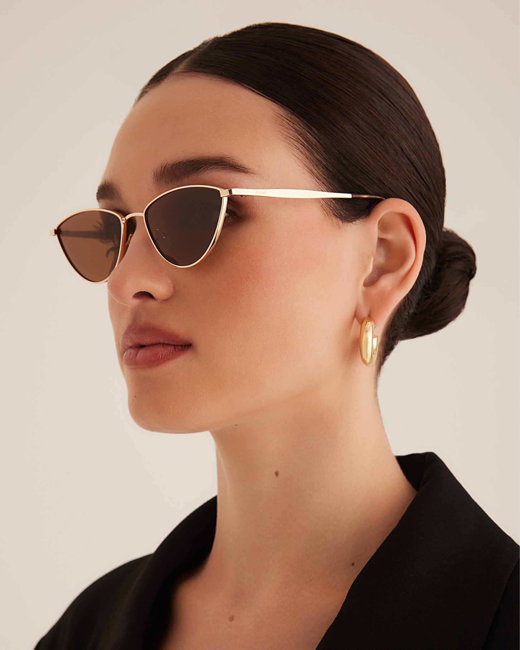 The Sydney Sunglasses Gold Brown