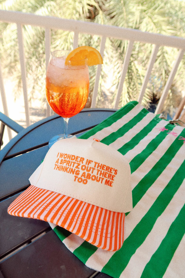 Spritz Striped Hat | Orange