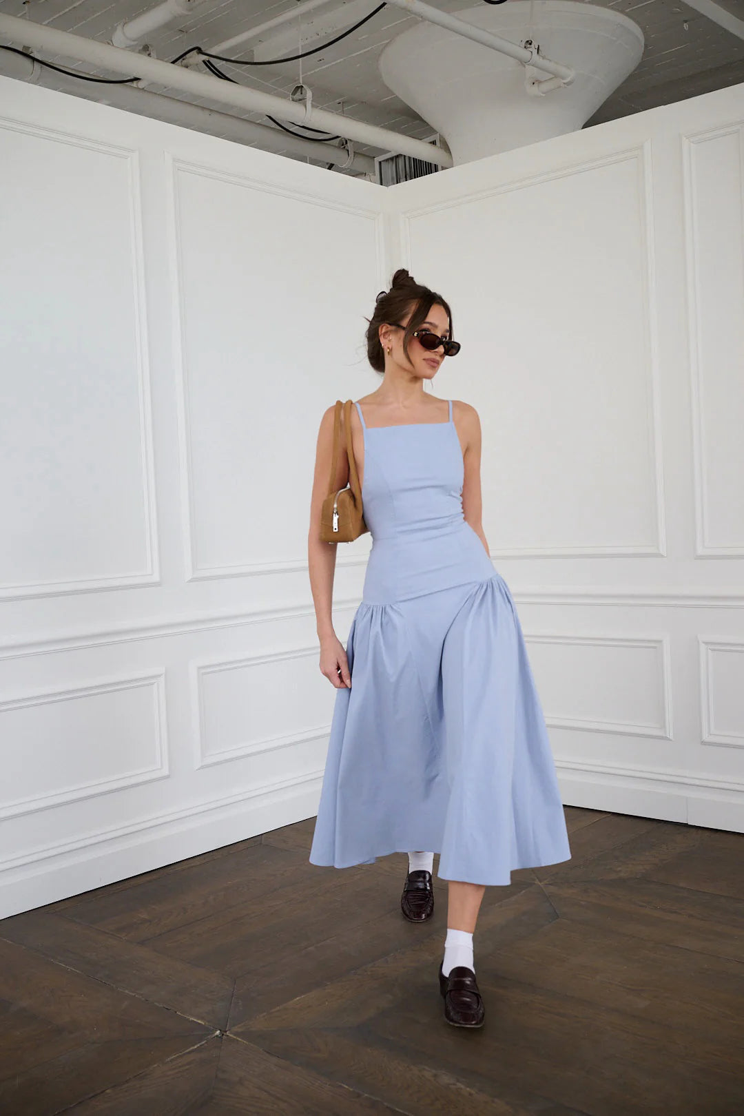 WeWoreWhat Flare Panel Midi Dress