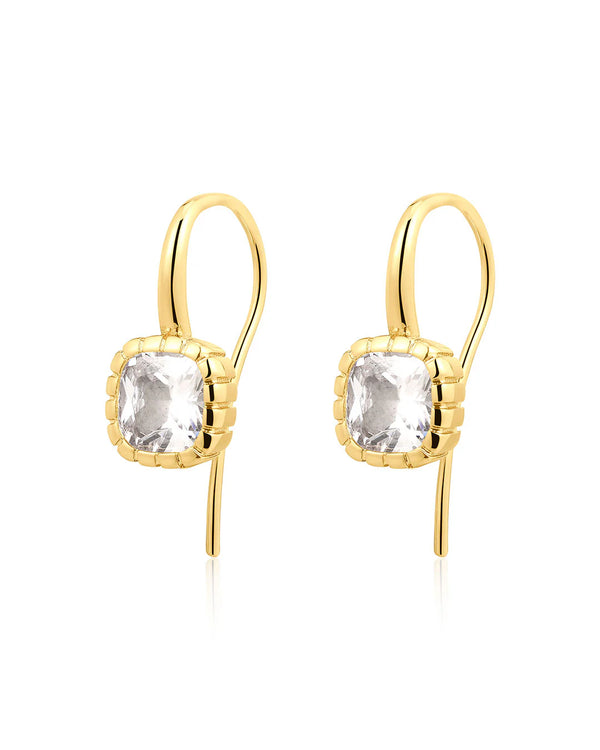 LUV AJ | The Classique Cushion Hook Earrings