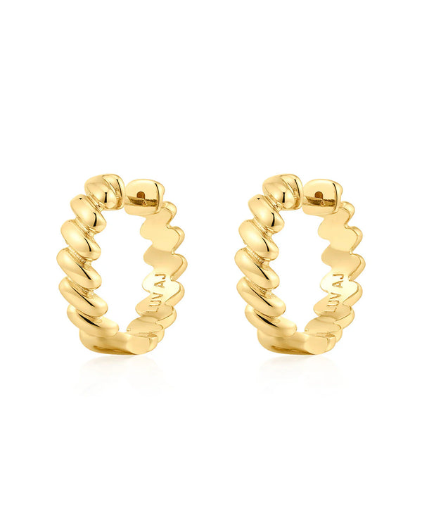 LUV AJ | The Mini Snake Chain Hoops