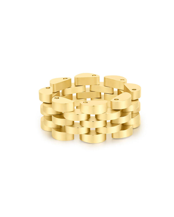 LUV AJ | The Timepiece Ring | Gold