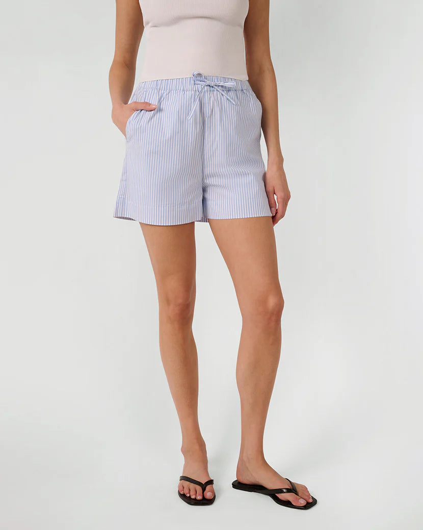 WeWoreWhat | Tie Waist Short | Classic Blue