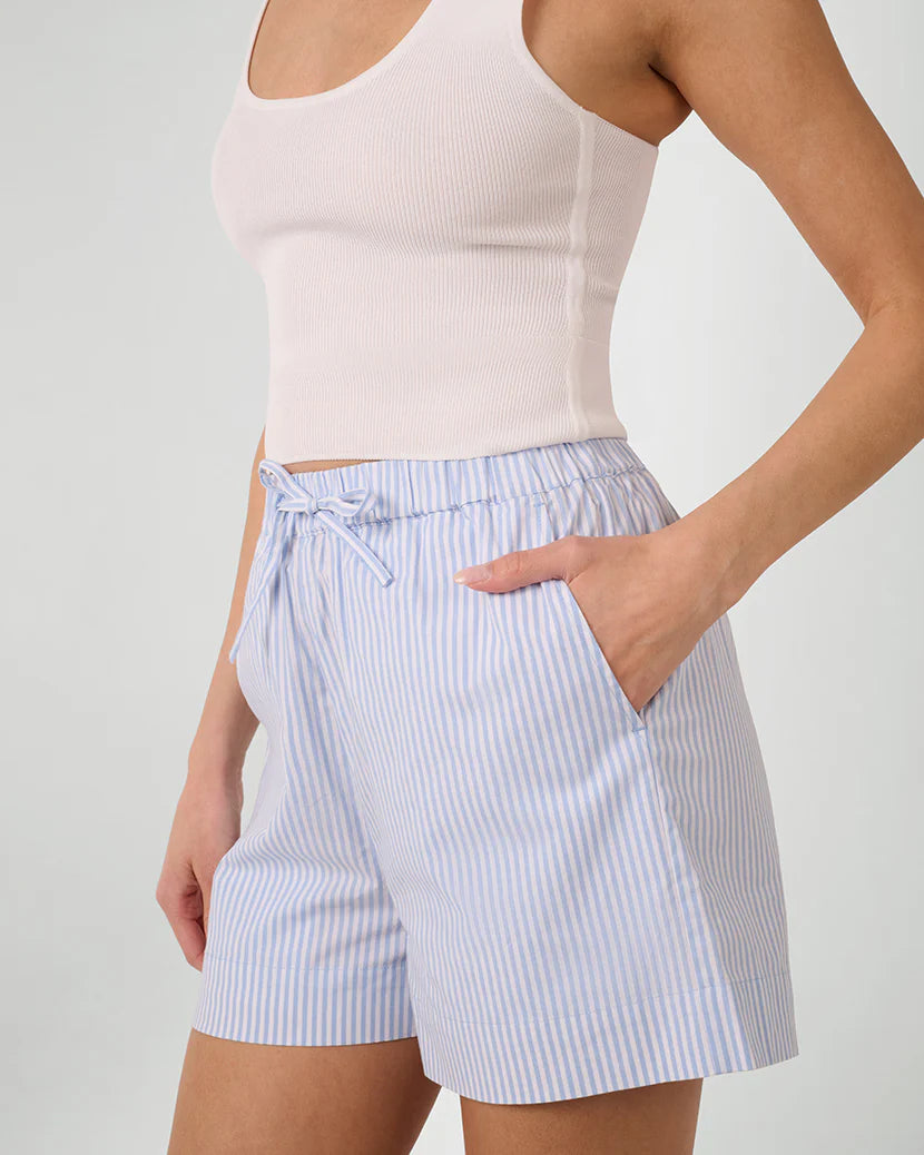 WeWoreWhat | Tie Waist Short | Classic Blue