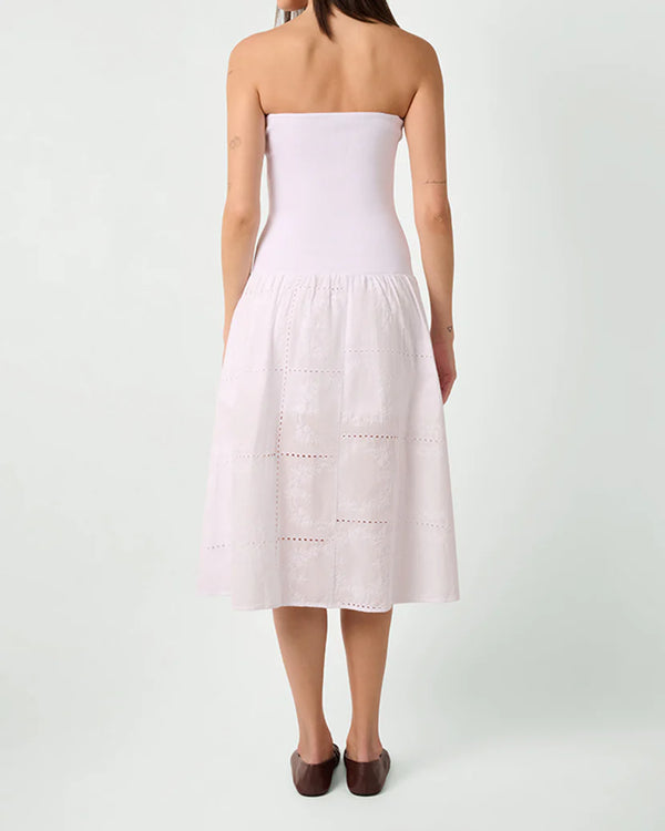 WeWoreWhat | Ribbed Cotton Midi | White