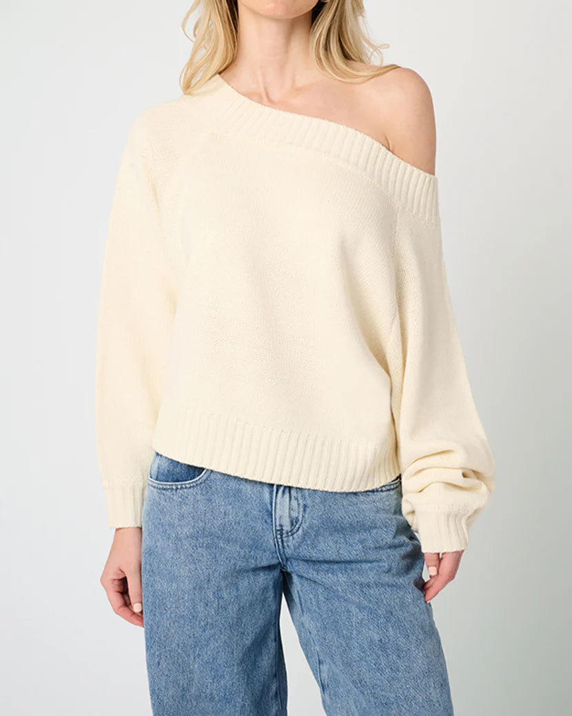 WeWoreWhat | Off The Shoulder Sweater | Ivory