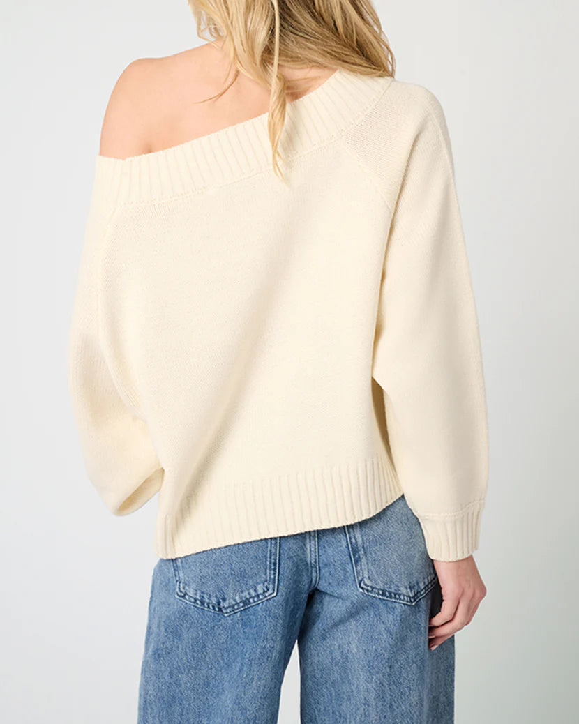 WeWoreWhat | Off The Shoulder Sweater | Ivory