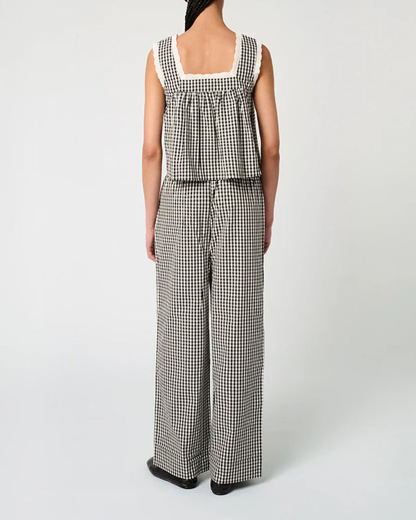 WeWoreWhat | Tie Waist Pant | Black Multi