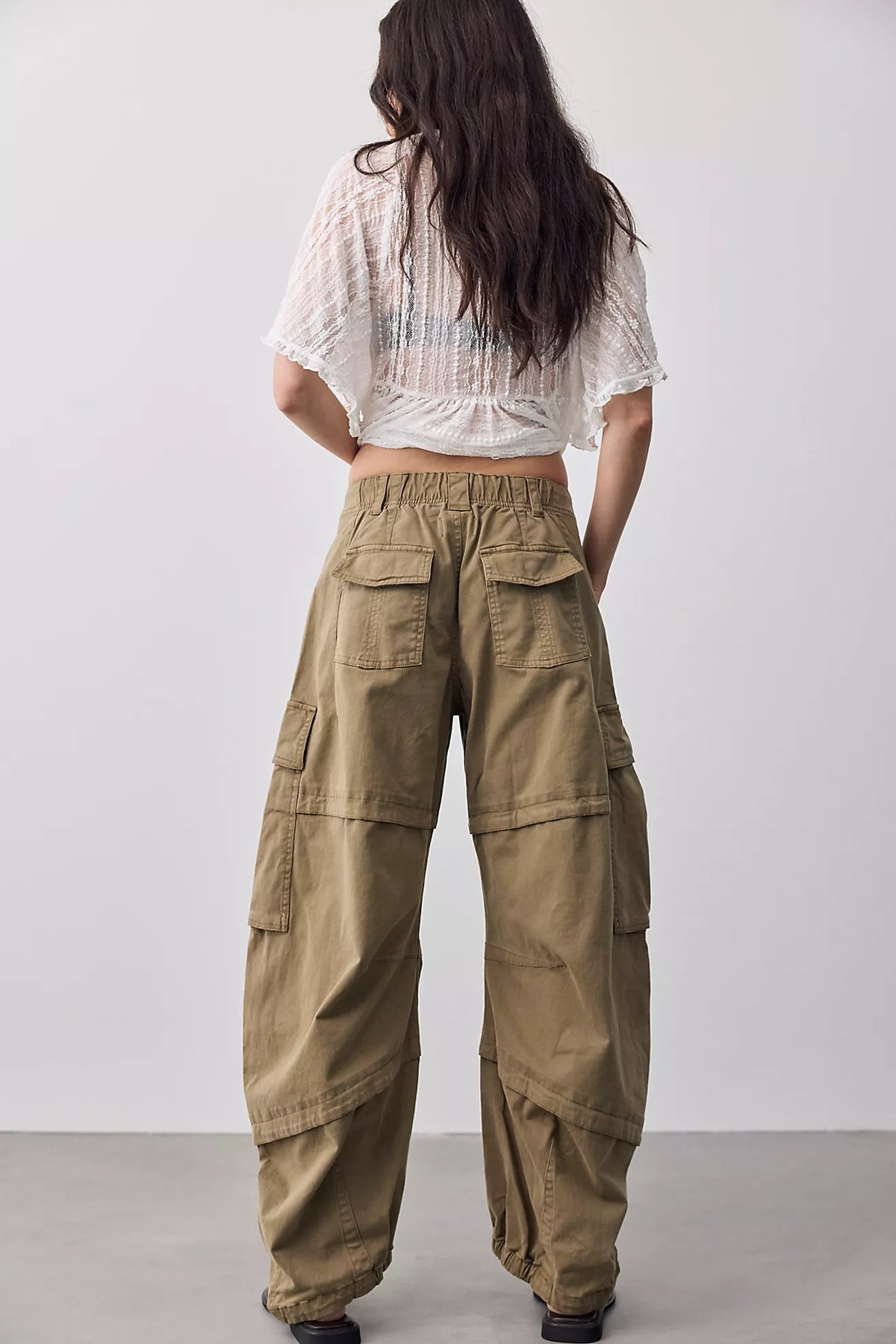 We the Free Reef Curved Twill Cargo Pants Aloe