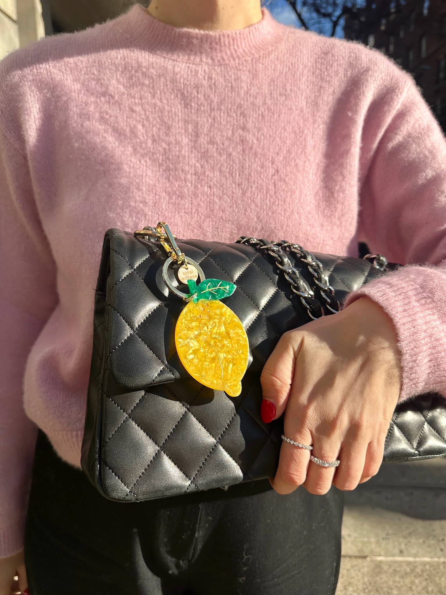 Solar Eclipse | Lemon Bag Charm + Keychain