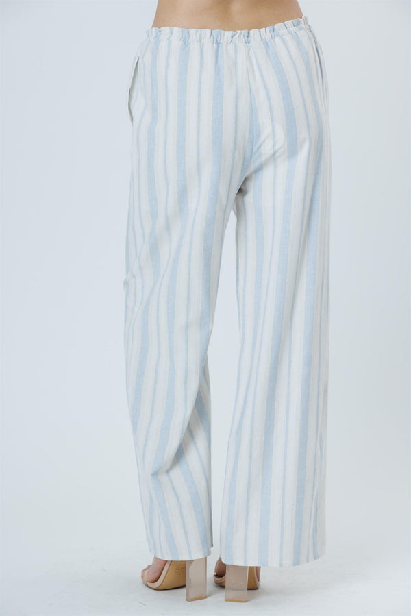 Santorini Striped Wide Leg Pants