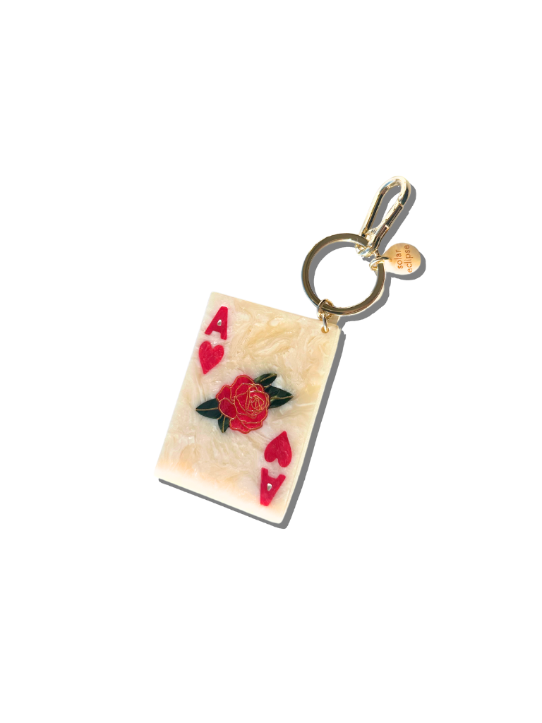 Ace of Hearts Bag Charm + Keychain