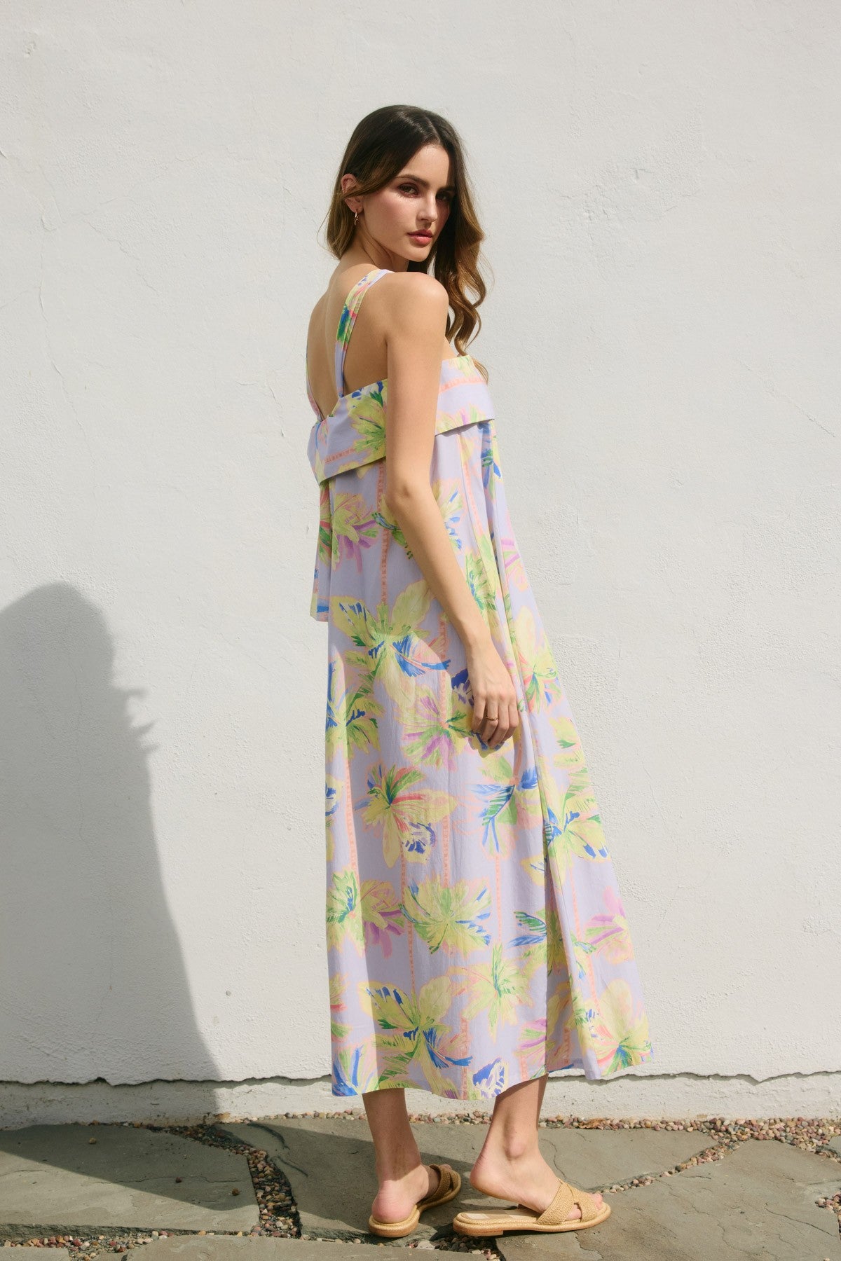 Baha Blues Palm Tree Maxi Dress