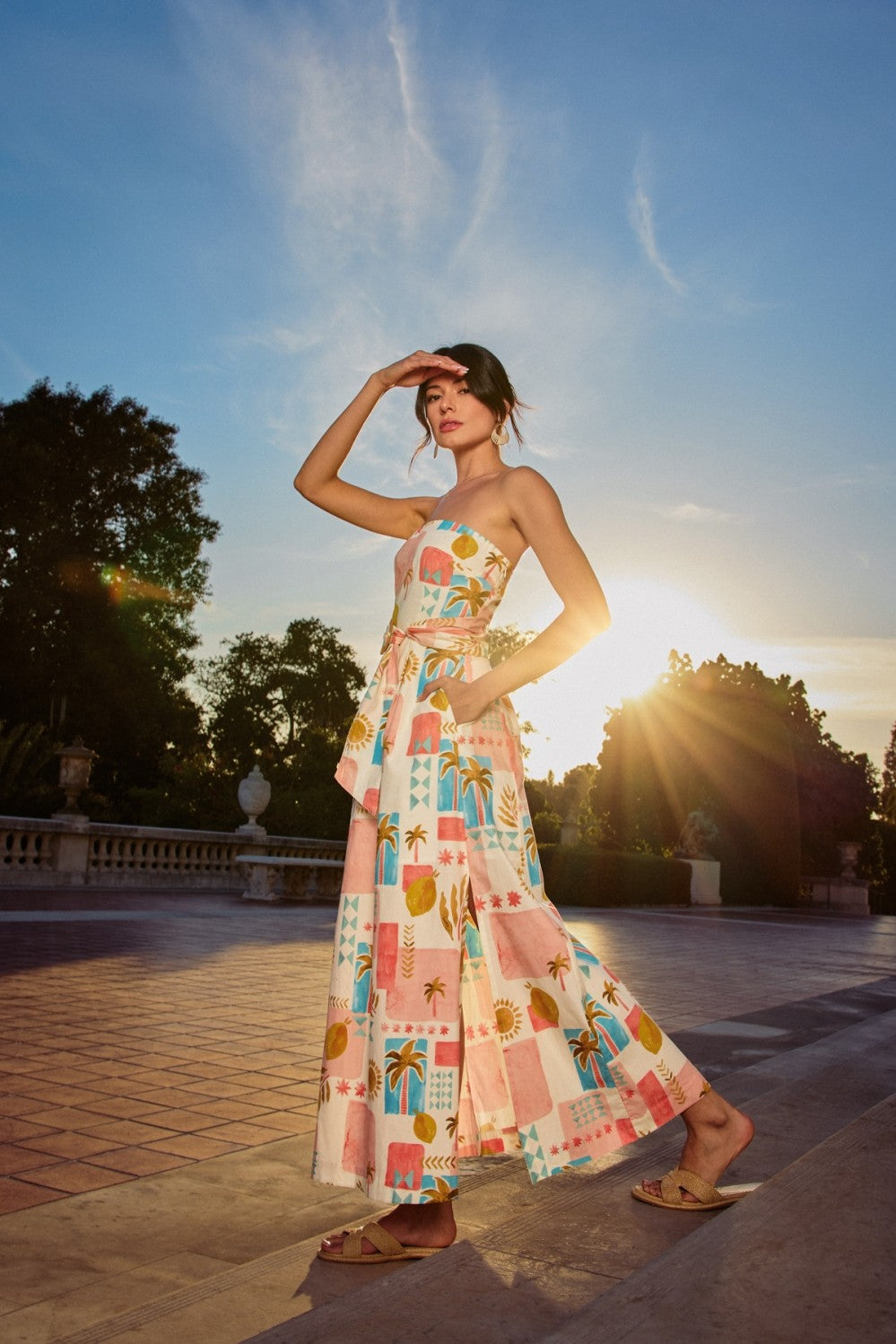 Amalfi Coast Midi Dress