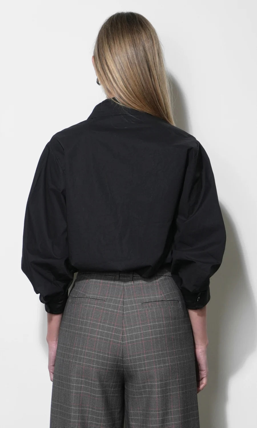 Greylin Thea Oversized Latern Sleeve Blouse Black