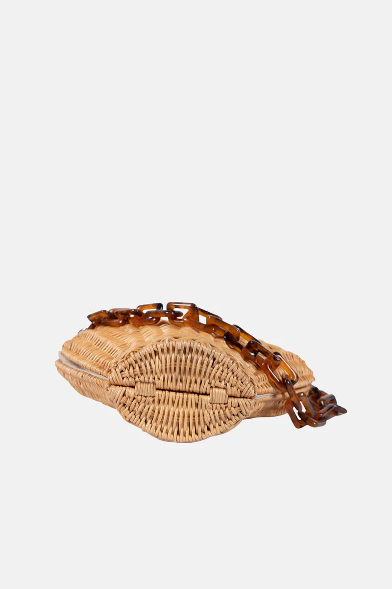 bottom view Shelie Tortoise Crossbody Bag