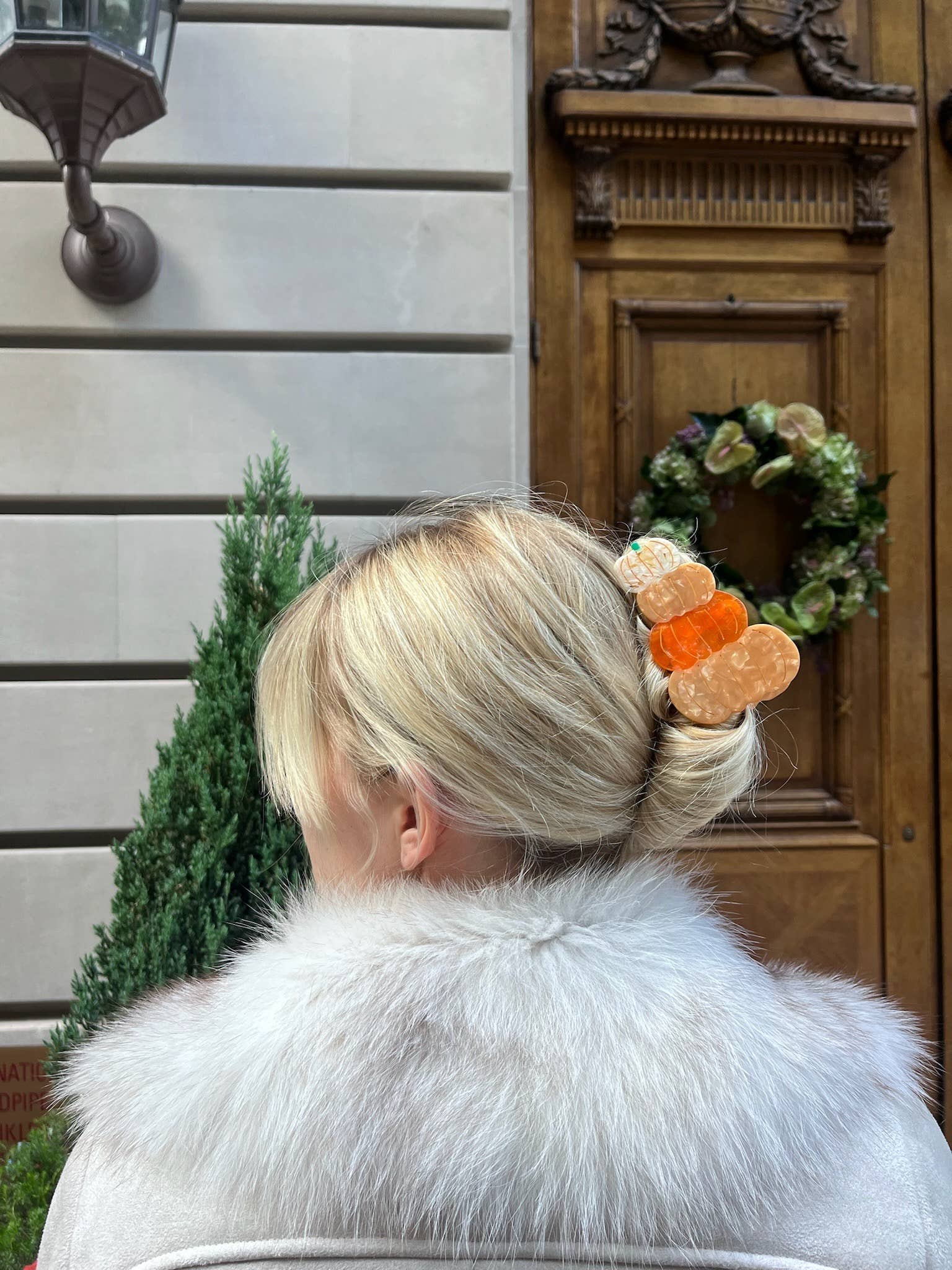 Pumpkin Stack Claw Hair Clip