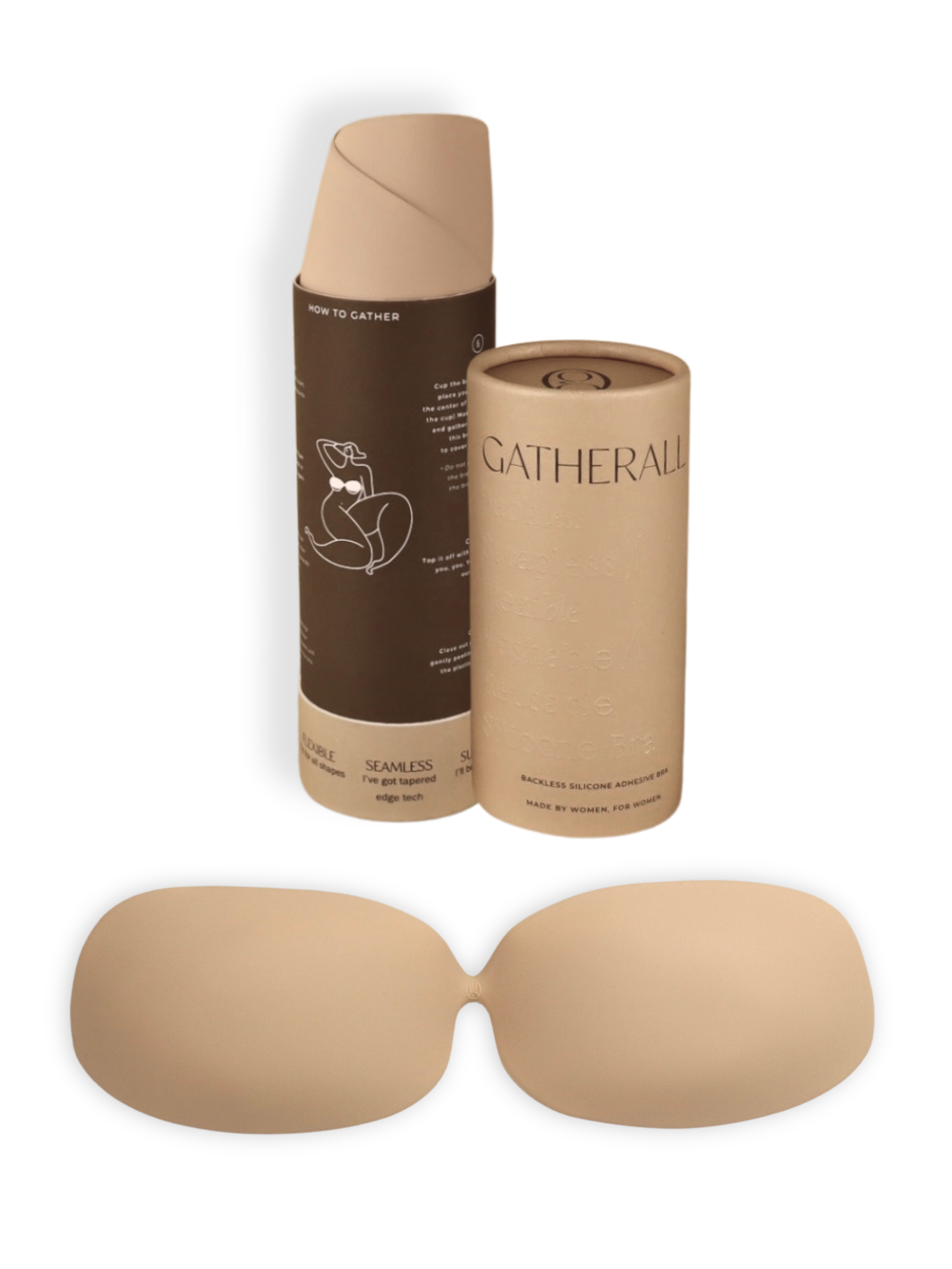 Gatherall Backless Strapless Seamless Adhesive Sticky Bra