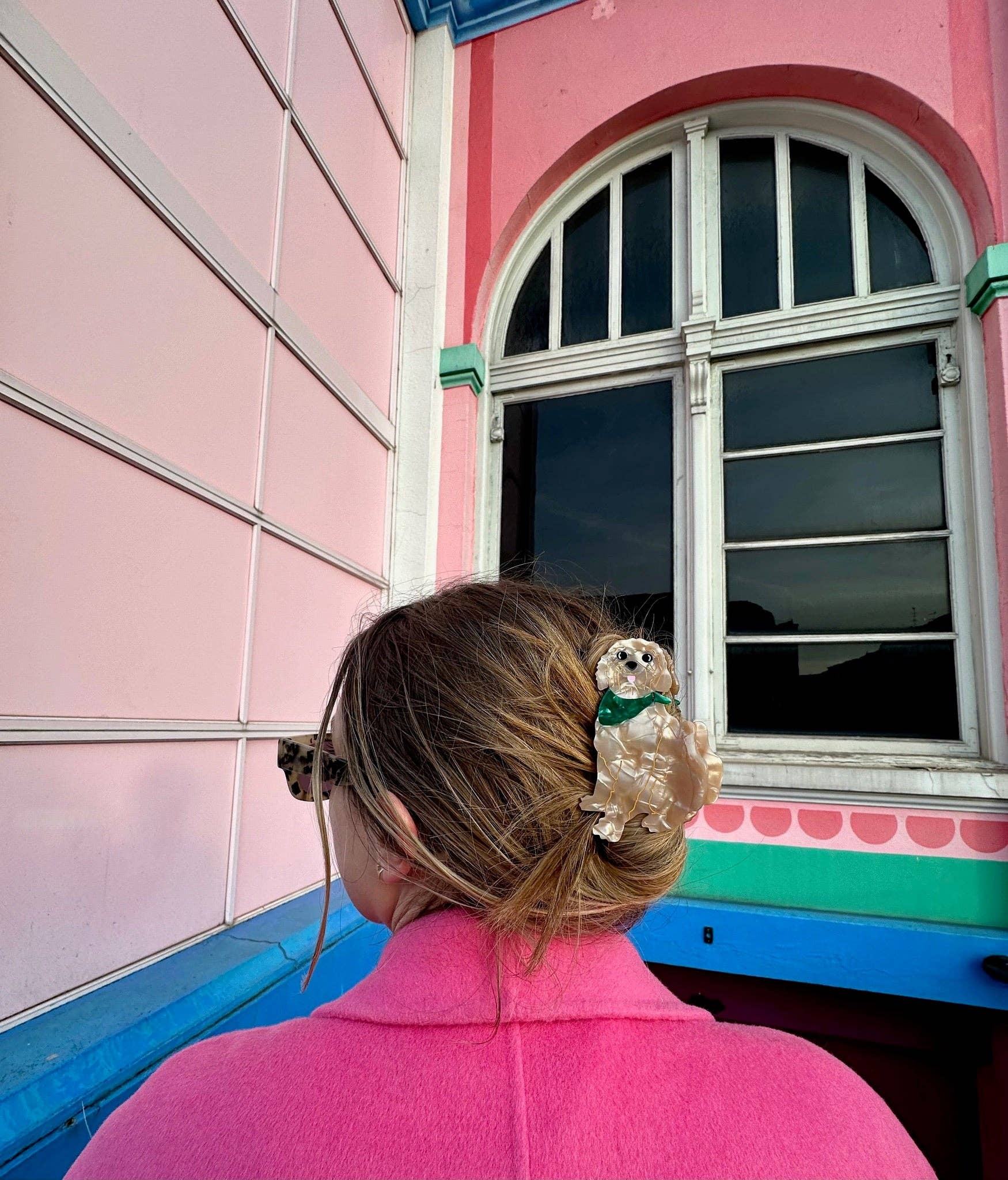 Golden Doodle Dog Claw Hair Clip