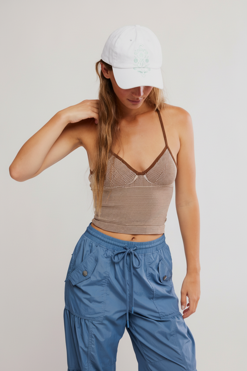 Perfectly Pleated Plunge Top