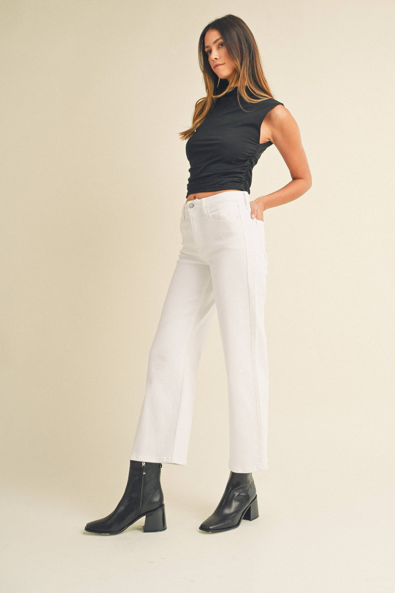 FINAL SALE JBD | The Classic Wide Leg | White