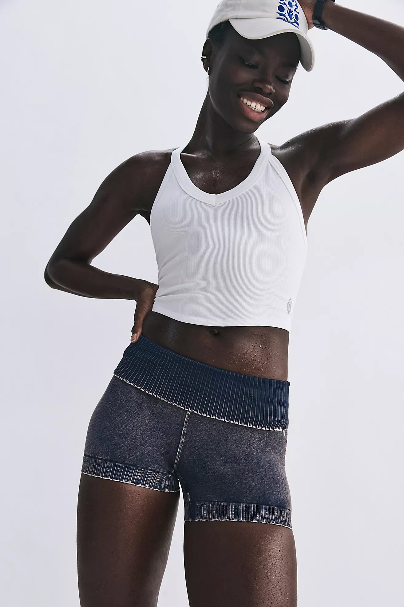 FP MOVEMENT ALL CLEAR V NECK CAMI WHITE