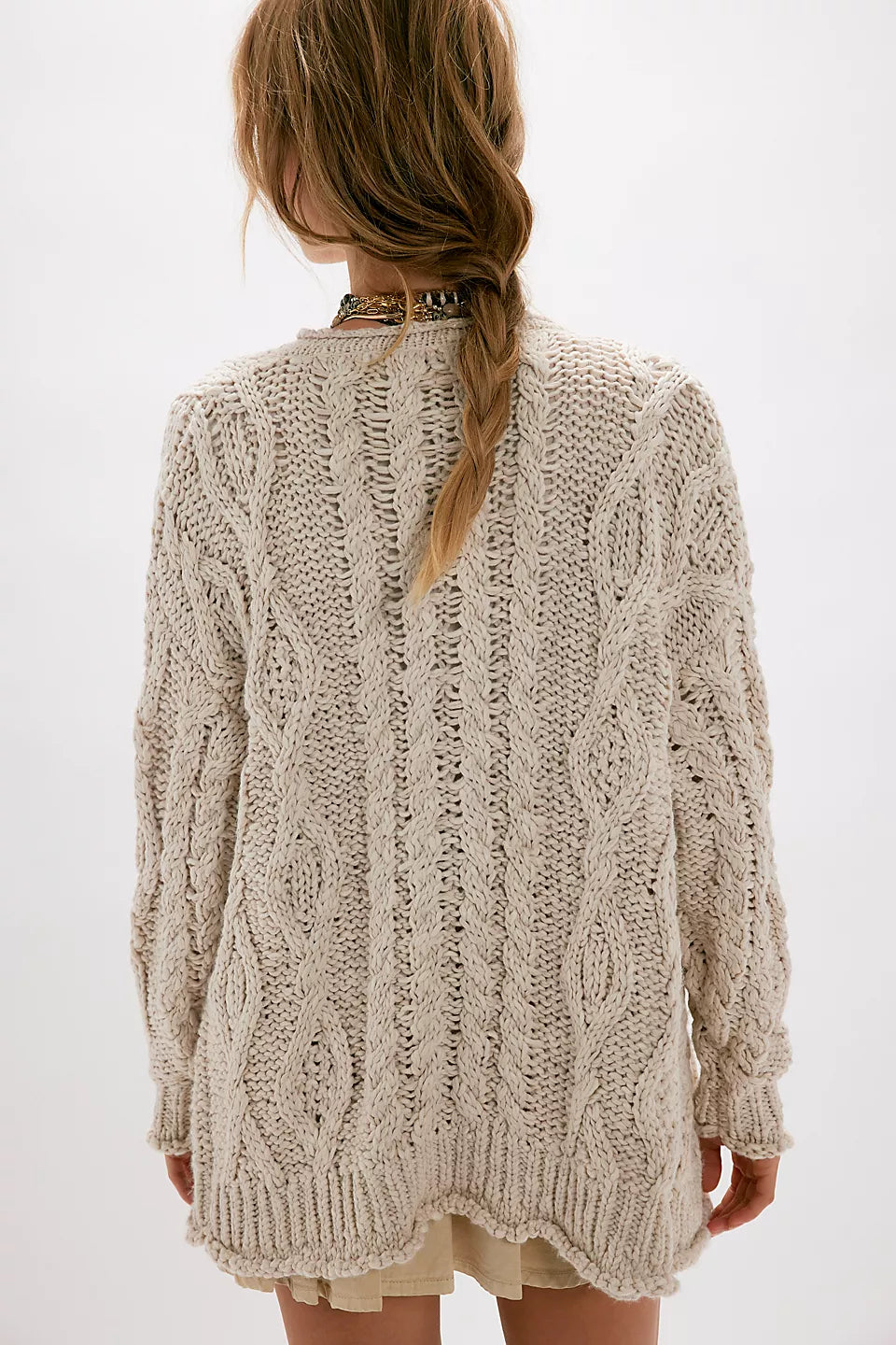 Opal Knit Cardigan Tea