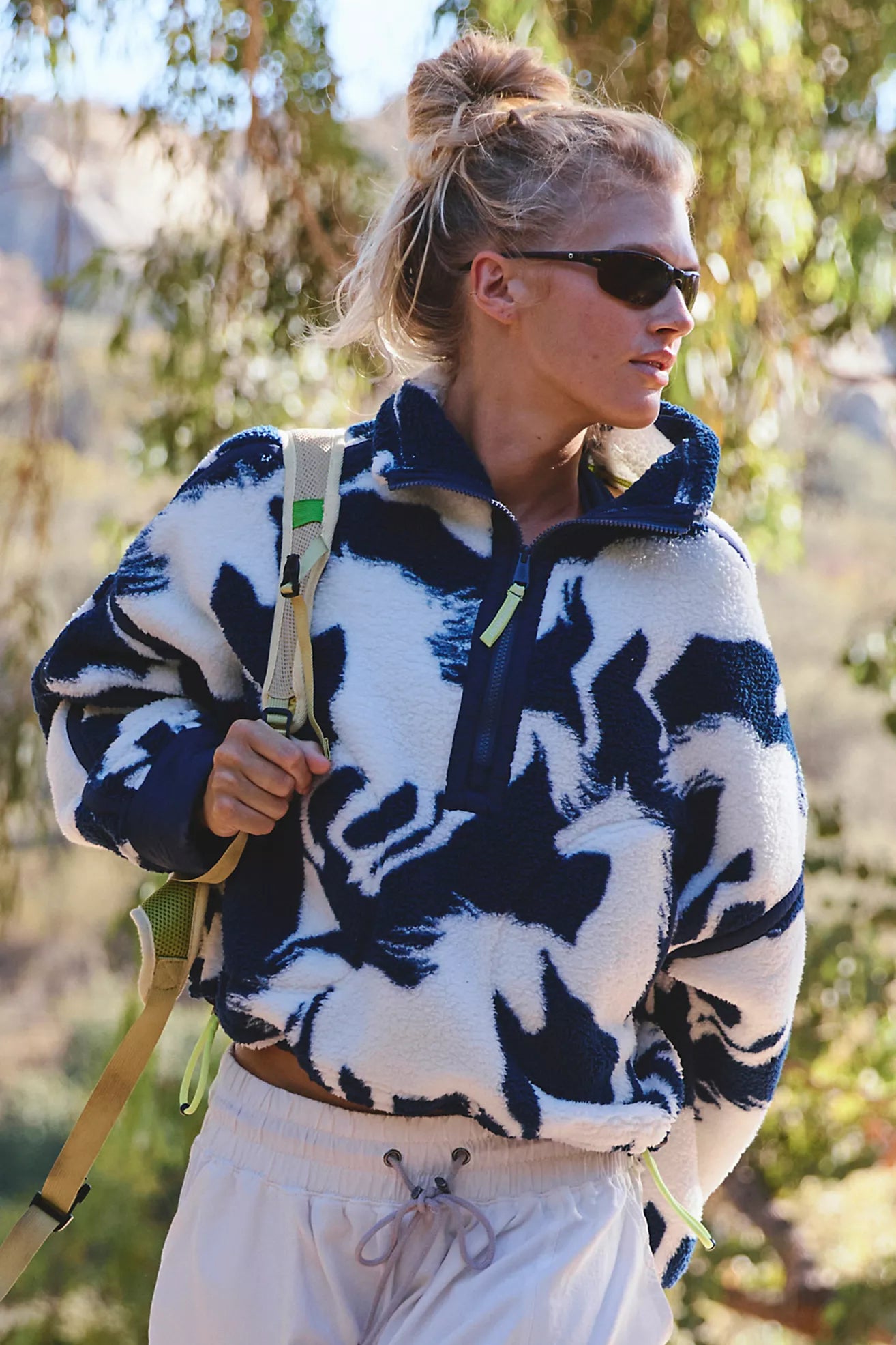 FP Movement Mountain High Printed Half-Zip Fleece Wild Horses
