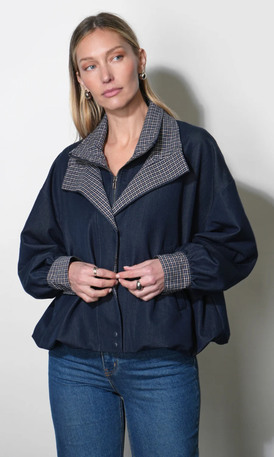 Greylin Livia Oversized Soft Denim Style Jacket