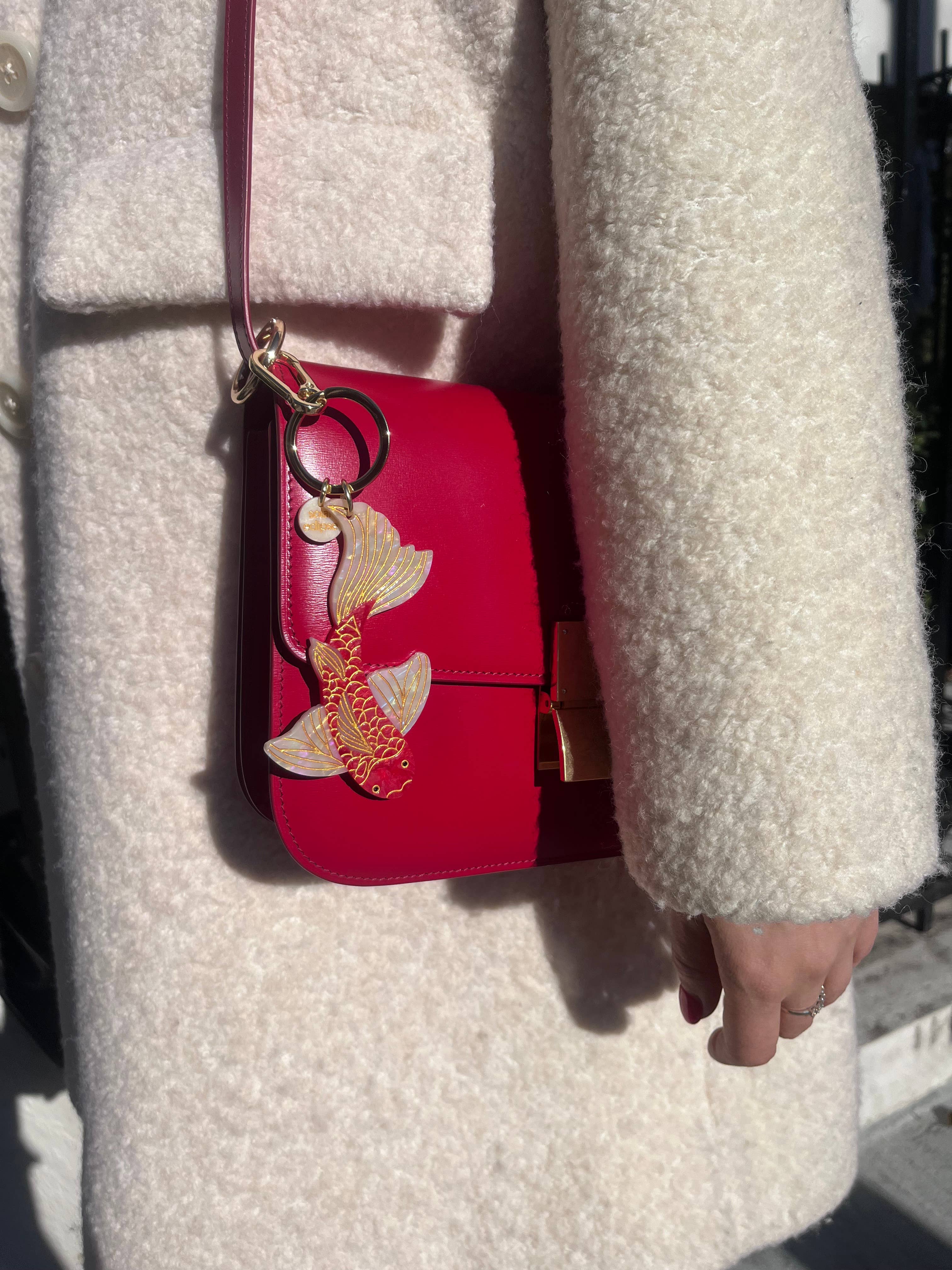 Koi Fish Bag Charm + Keychain