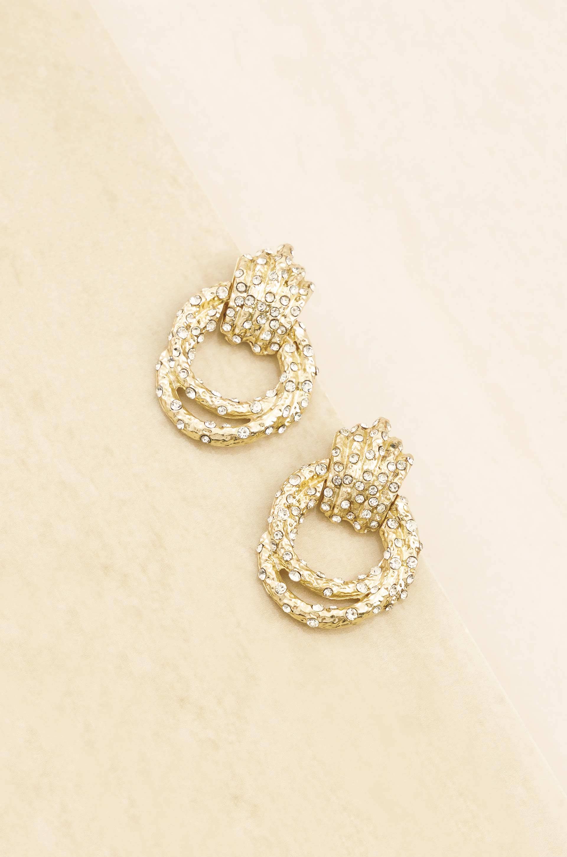 Only Royalty 18K Gold Plated Crystal Earrings