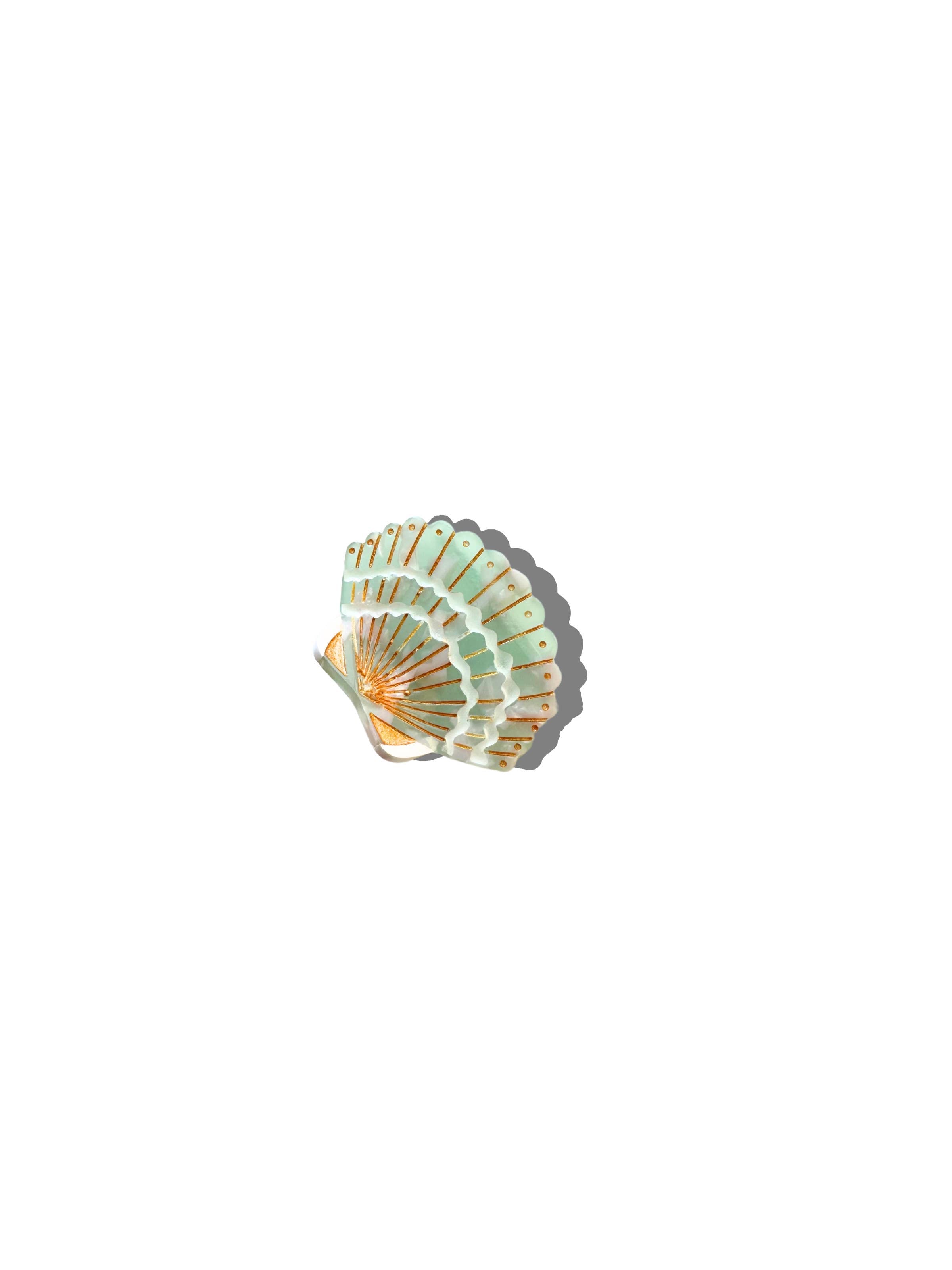 Solar Eclipse Mini Seashell Claw Hair Clip | Eco-Friendly