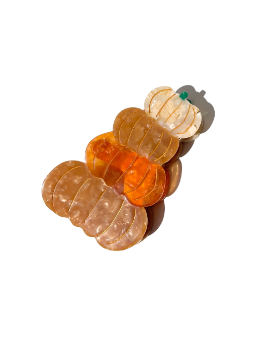 Pumpkin Stack Claw Hair Clip