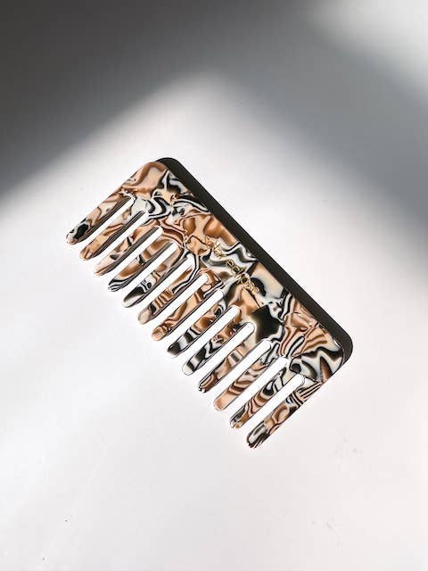 Wide Tooth Acetate Hair Comb | Eco-Friendly